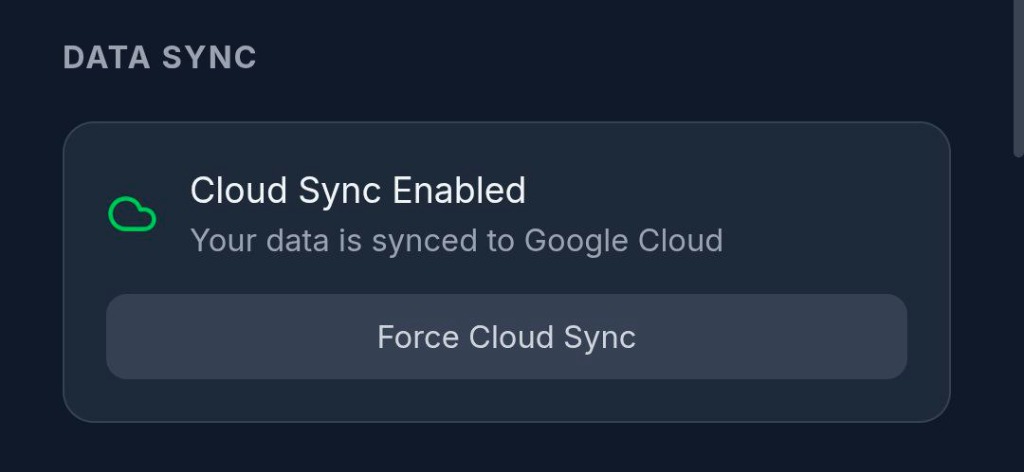 Cloud Sync Interface